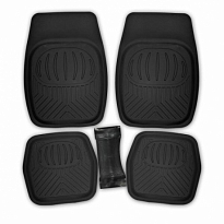 Коврик салона SKYWAY Rain-2 5пр. Ванночка Полиуретановый Черный (п:69*48см,с:26*60см,з:48*48см)